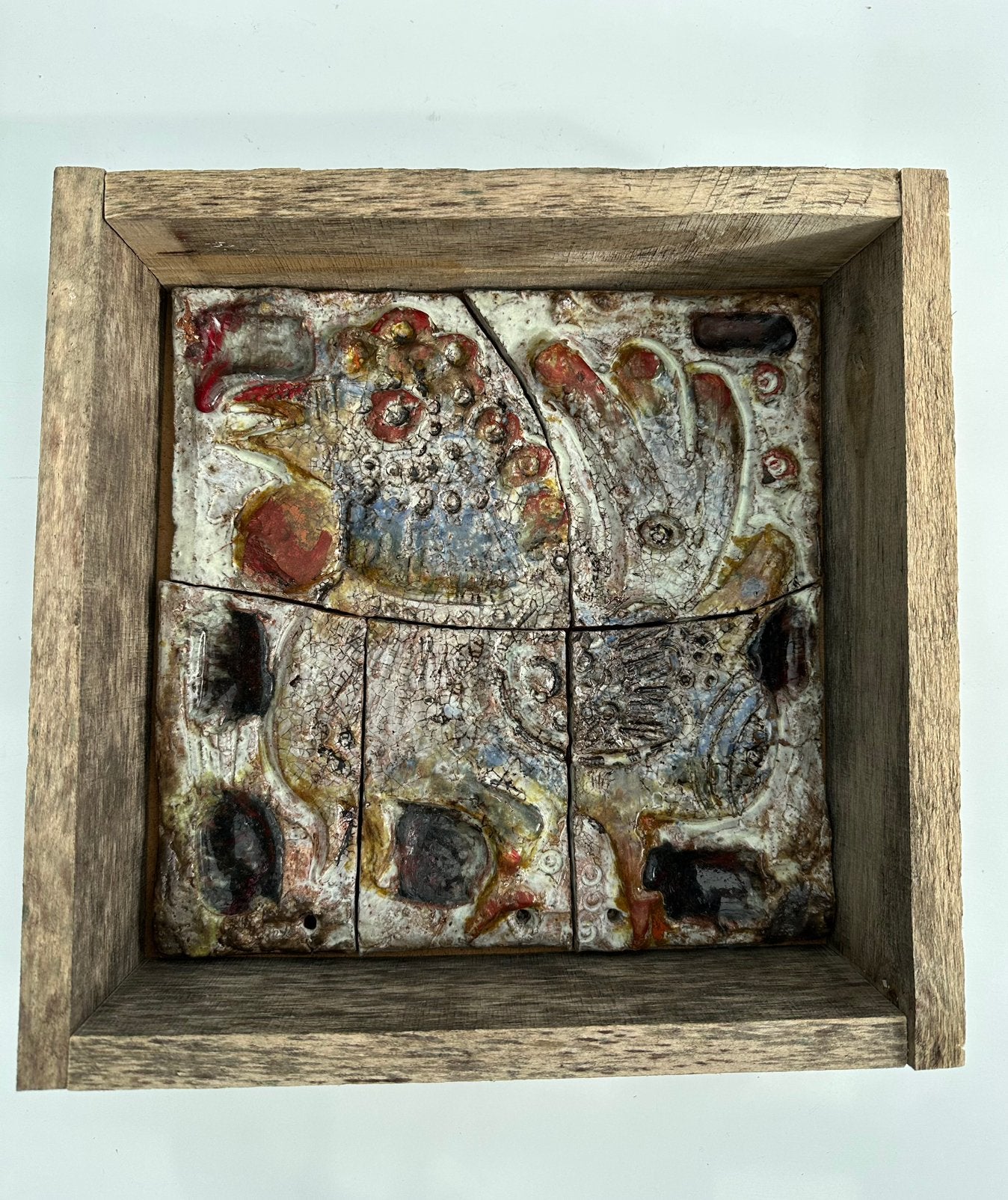 Uniek Keramisch tegeltableau (jaren 70), Antiek en Kunst, Ophalen of Verzenden