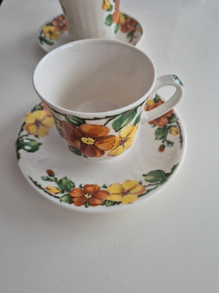 Cera Royal Vintage Kop en Schotel Set - 2 Stuks, Ophalen of Verzenden