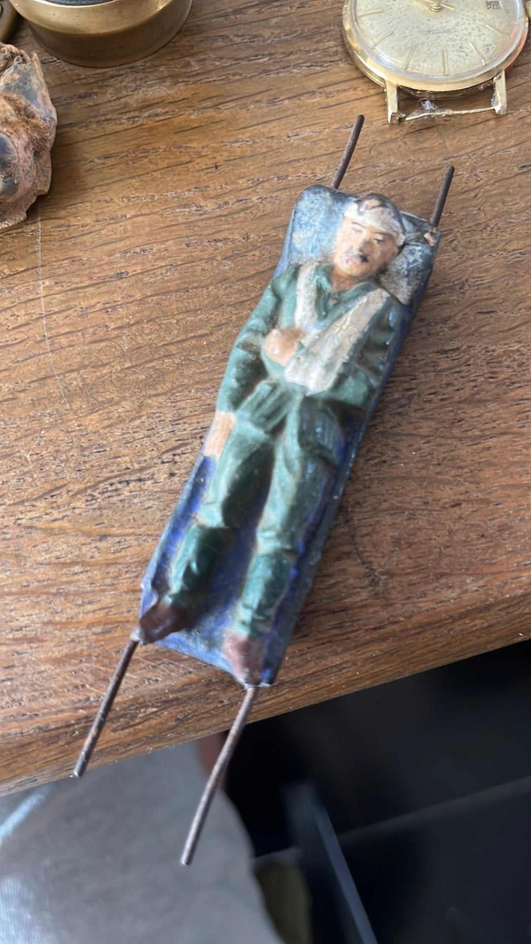Lionel Germany Gewonde soldaat op brancard mooie staat, Antiek en Kunst, Ophalen of Verzenden
