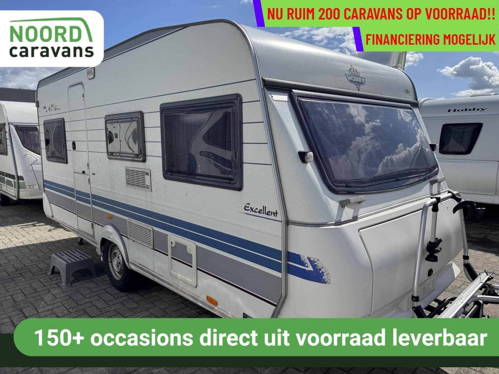 Hobby 450 UF EXCELLENT, RONDZIT, DWARSBED, MOVER, VOORTENT, Caravans en Kamperen, Rondzit, Hobby, Bedrijf, Hordeur