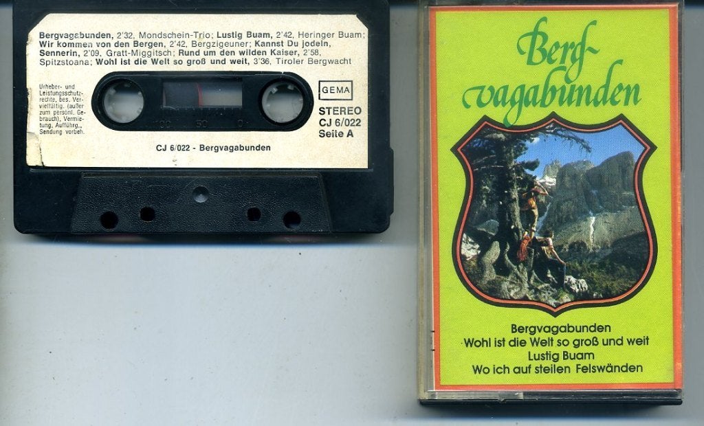 Bergvagabunden Diverse artiesten 12 nrs cassette ZGAN, Cd's en Dvd's, Overige genres, 1 bandje, Ophalen of Verzenden, Zo goed als nieuw