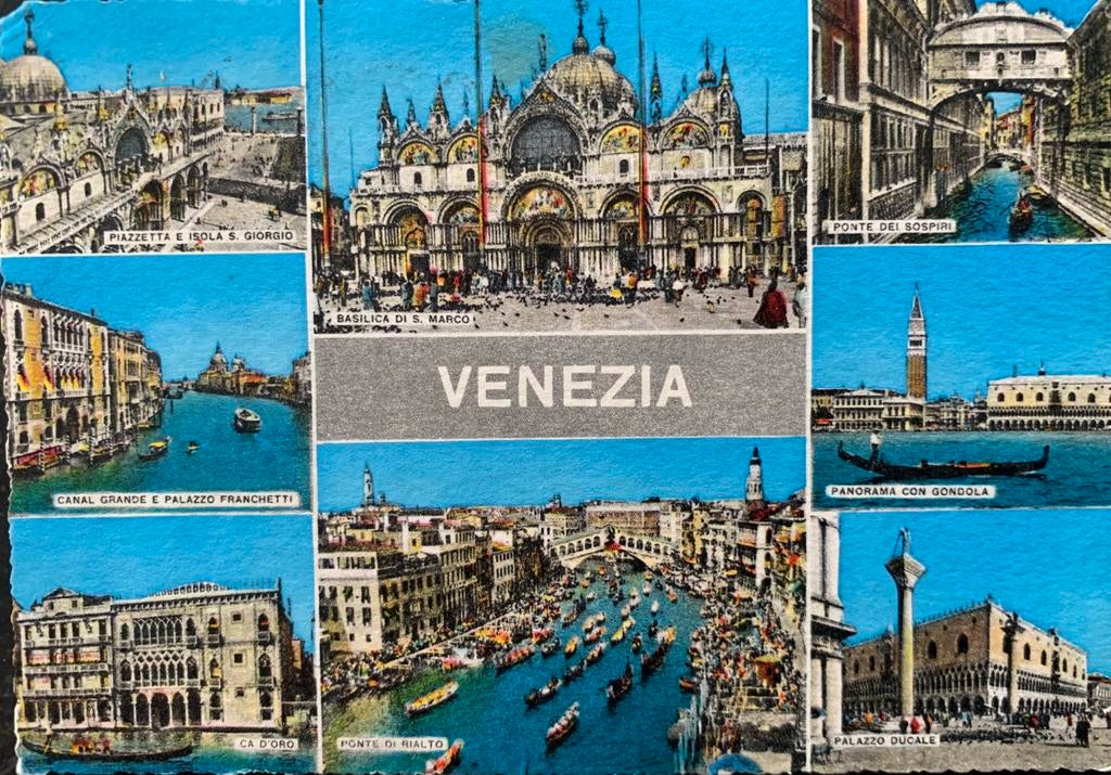 Venetië, Saluti da Venezia., Verzamelen, Ansichtkaarten | Buitenland, Ophalen of Verzenden, Gelopen, Overig Europa