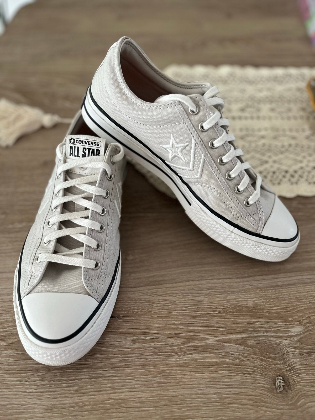 Converse All Star, Star Player sneakers, maat 42.5, Ophalen, Zo goed als nieuw, Grijs, Sneakers of Gympen
