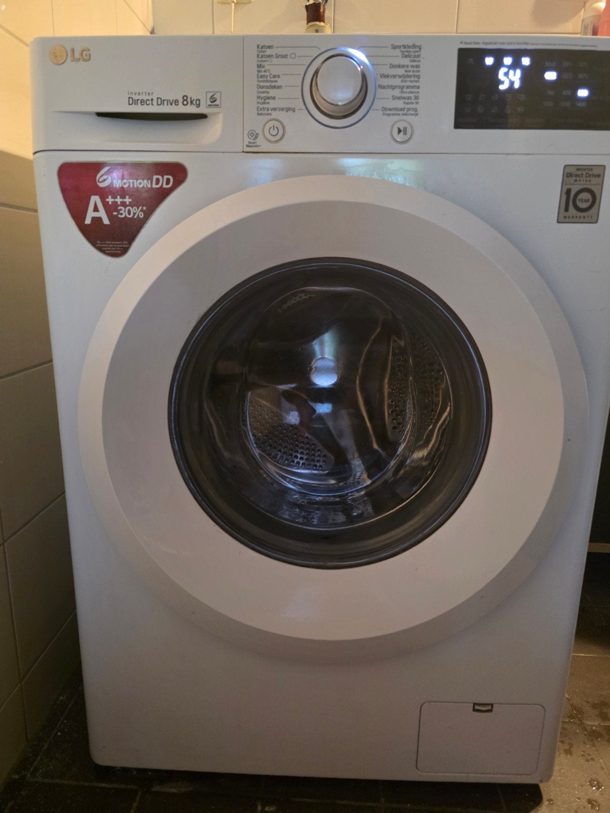 LG F4X1008NWH Wasmachine - 8kg, 1400rpm, ThinQ-app, Ophalen of Verzenden