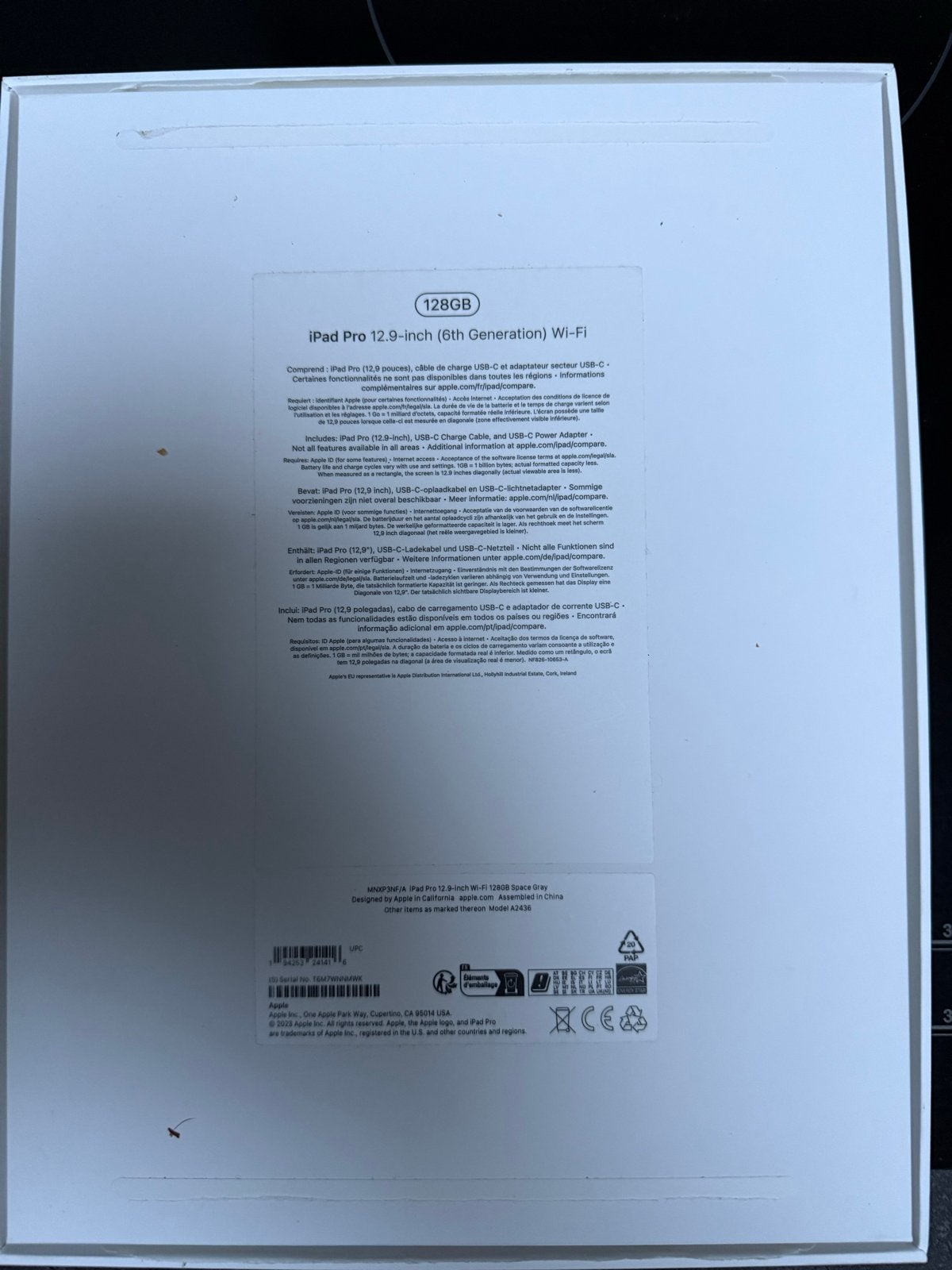 Apple iPad Pro 12.9-inch (6th Gen) Wi-Fi 128GB Space Gray