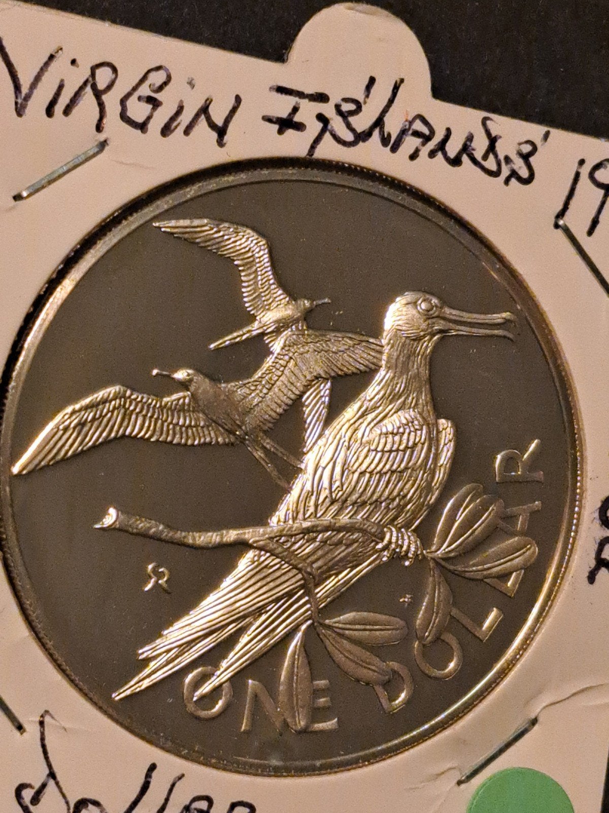 Virgin Islands one dollar 1974 proof, Ophalen of Verzenden, Noord-Amerika, Losse munt, Zilver
