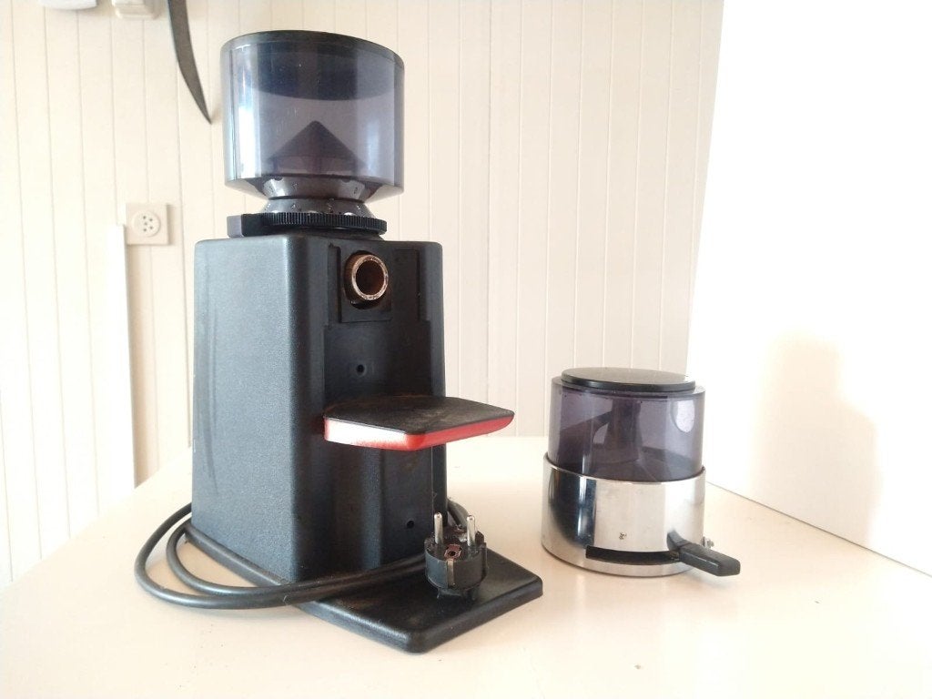 Obel Junior degelijke espresso koffiemolen bonenmaler, Ophalen of Verzenden, Gebruikt, Espresso apparaat, Koffiebonen