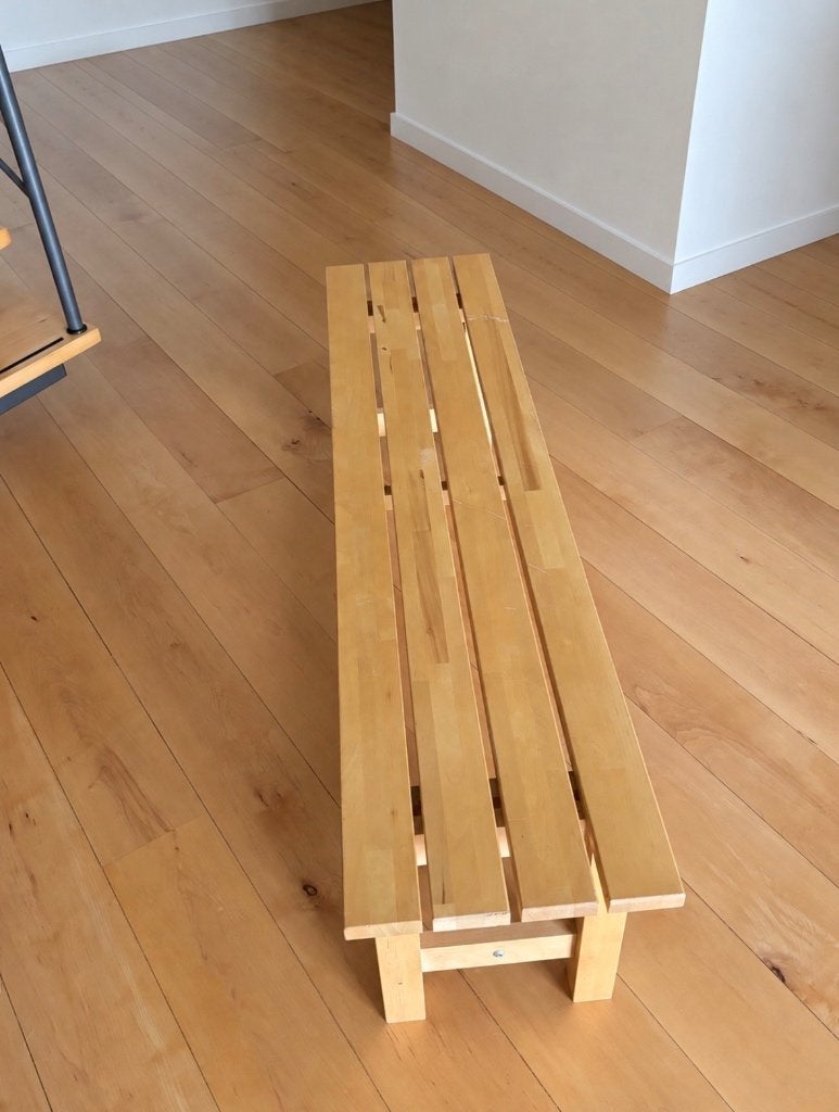 IKEA bench, Huis en Inrichting, Ophalen, 100 tot 150 cm, Eikenhout, Zo goed als nieuw