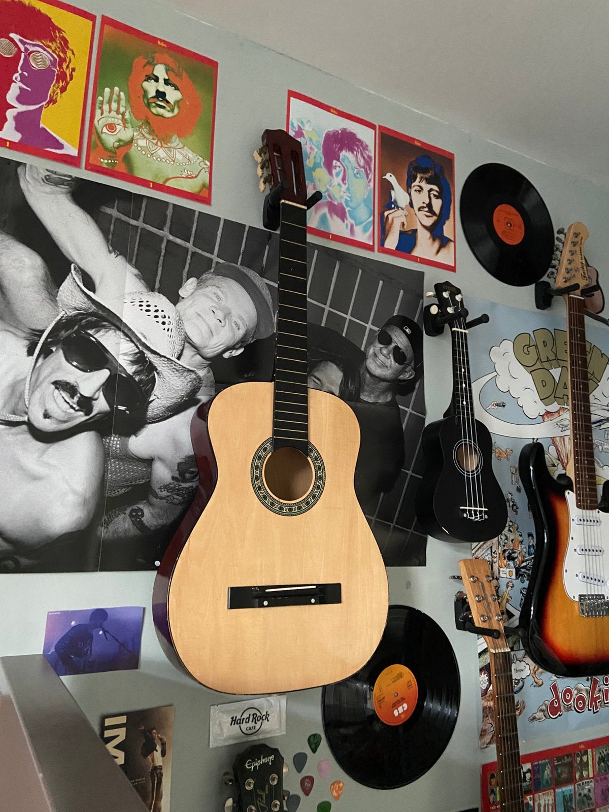Akoestische beginners gitaar (LEES DE BESCHRIJVING), Ophalen of Verzenden, Gebruikt, Klassieke of Spaanse gitaar