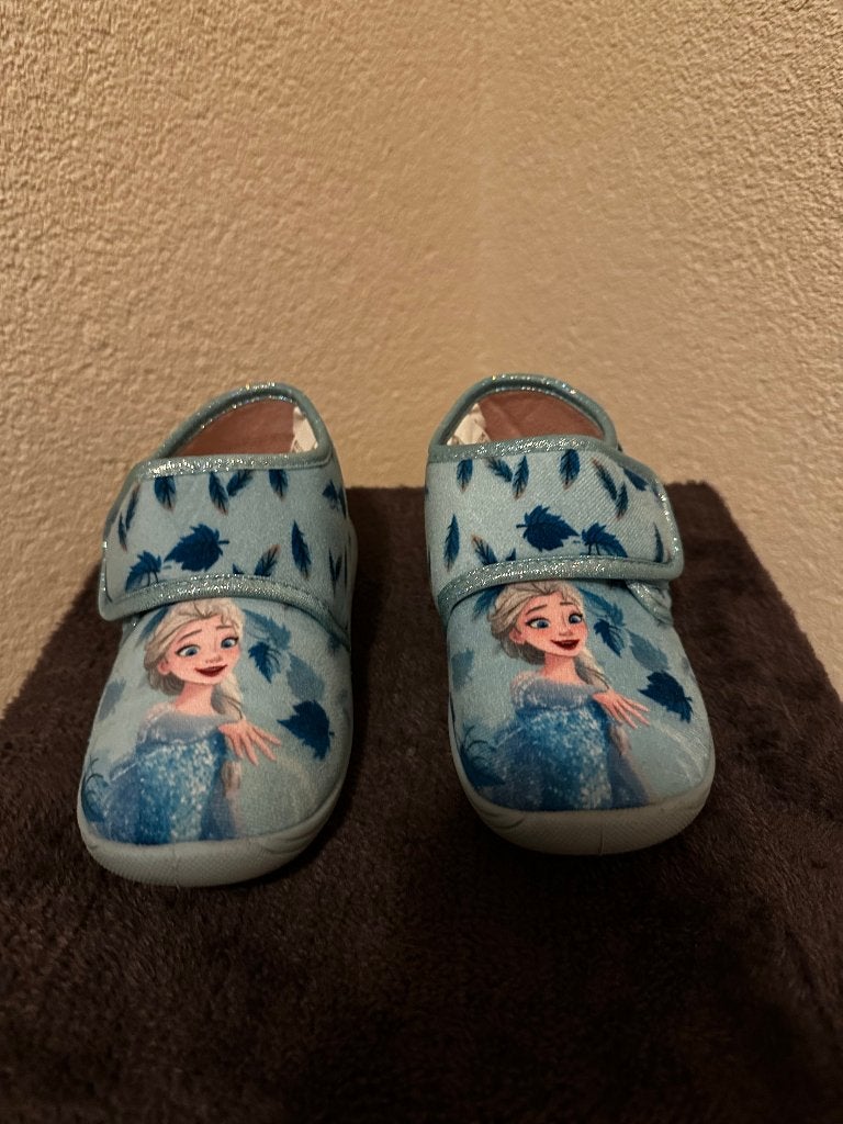 Slofjes Disney Frozen ijsblauw maat 29, Gebruikt, Disney Frozen, Meisje, Overige typen