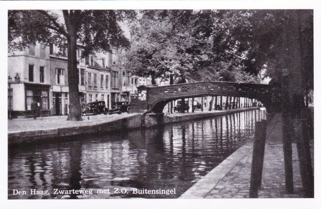 08324 Den Haag - Zwarteweg met Z.O. Buitensingel, Verzenden, 1940 tot 1960, Ongelopen, Zuid-Holland