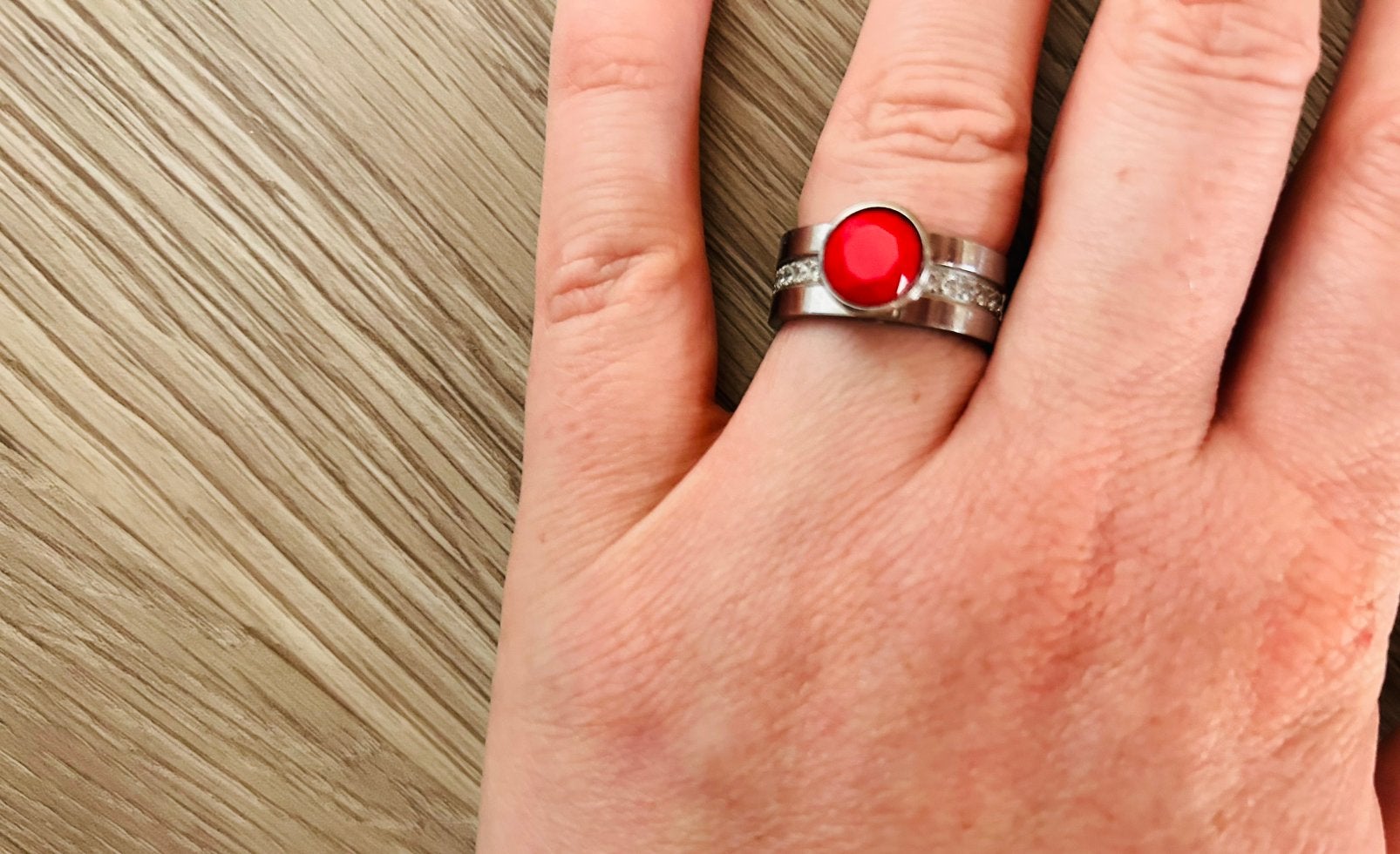 Melano twisted ring maat 54, Ophalen, Gebruikt, Overige kleuren, IJzer of Staal