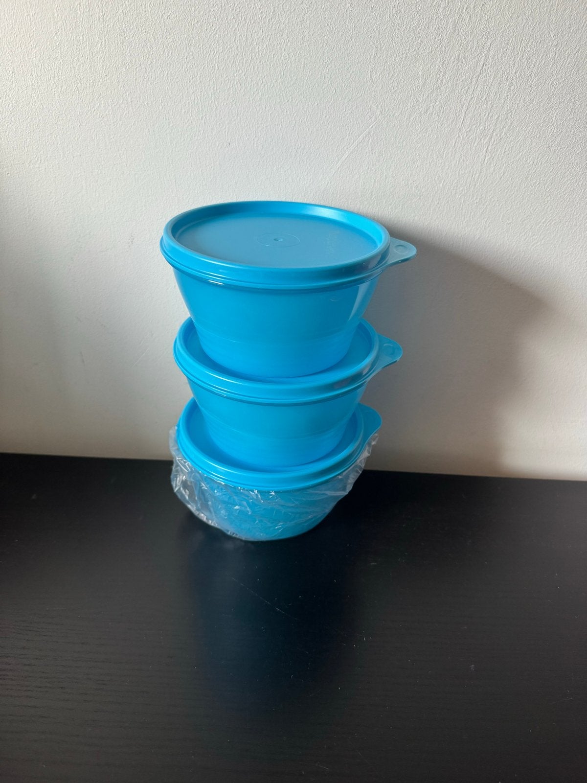 Nieuwe Tupperware bakjes 500 ml - set van 3, Blauw, Nieuw, Ophalen of Verzenden, Bak of Kom