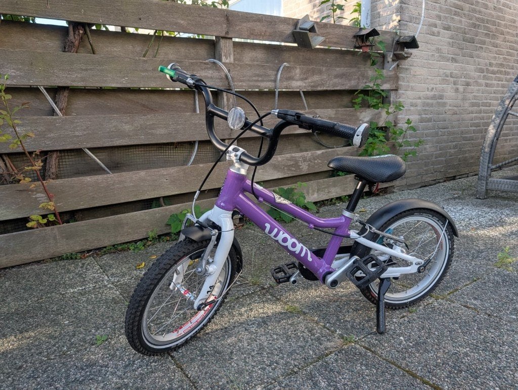 woom GO 2 kinderfiets, Fietsen en Brommers, Fietsen | Kinderfietsjes, Ophalen, Gebruikt, Velgrem, Minder dan 16 inch