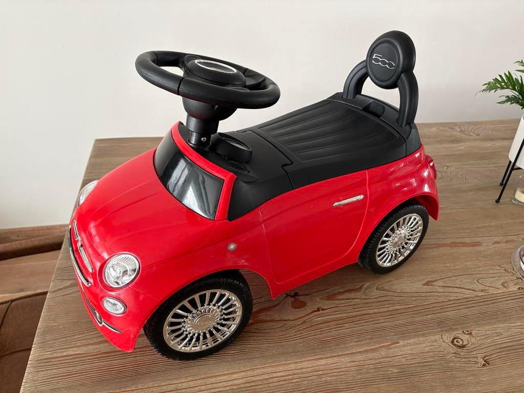 Loopauto Fiat 500 rood met geluid, Ophalen, Gebruikt, Loopvoertuig