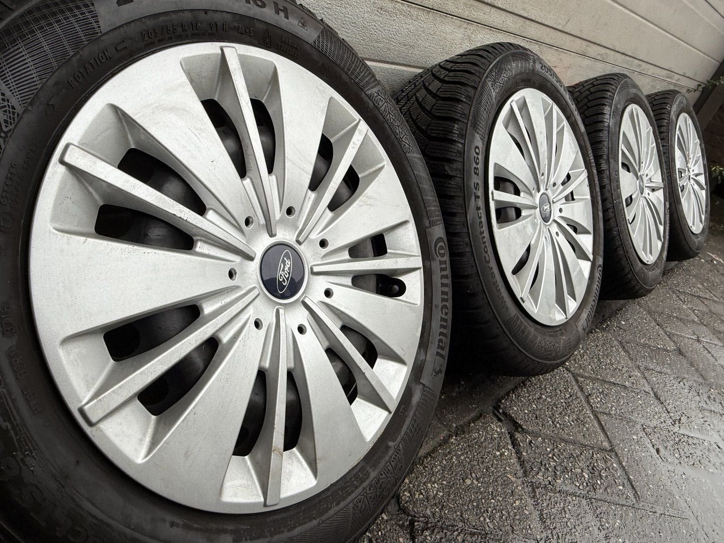 16" Ford Focus Puma Tranist Tourneo Mondeo velgen winterband, Gebruikt, -, Banden en Velgen, -