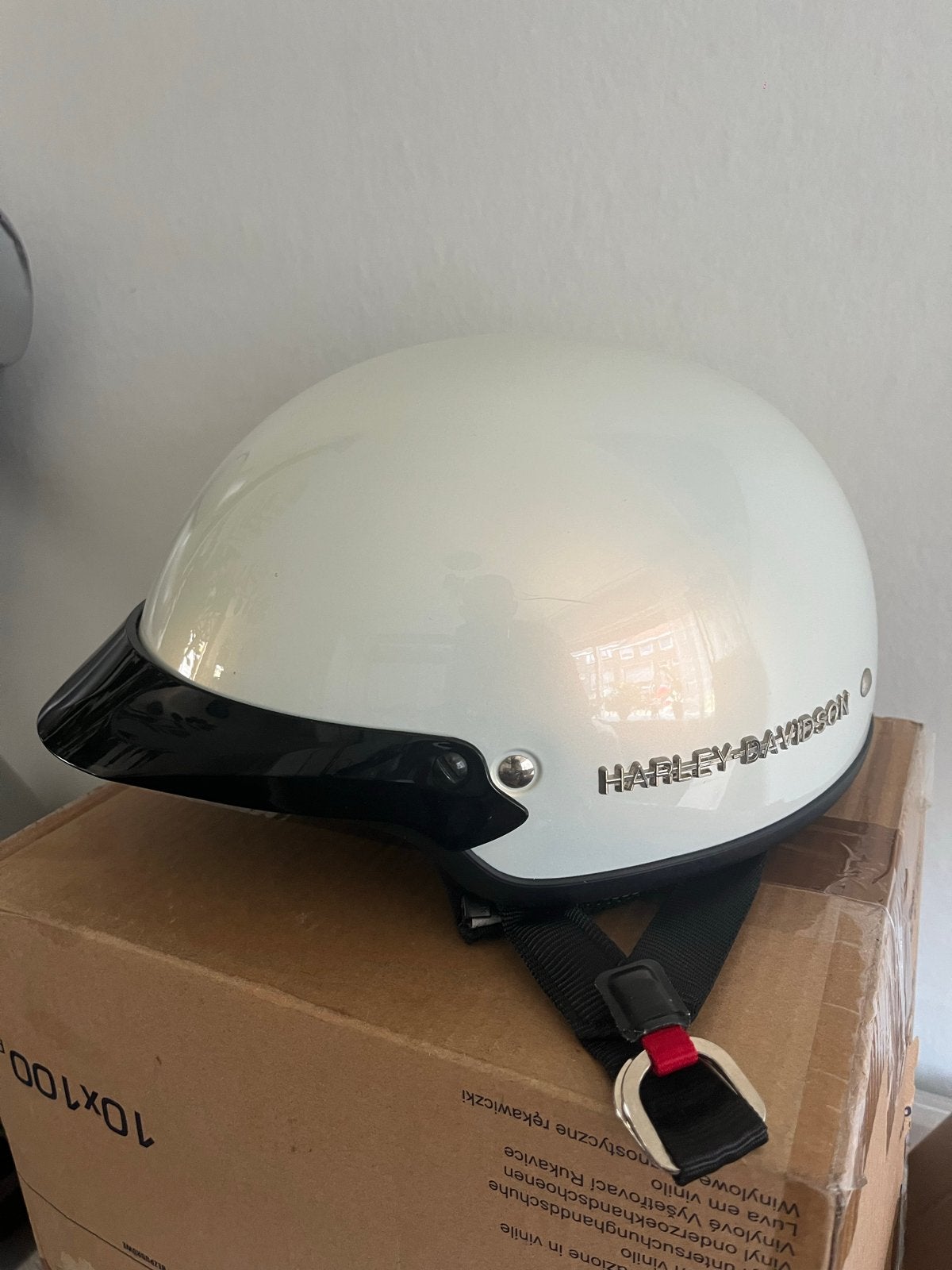 Harley Davidson originele motorhelm- XXS -Zo goed als nieuw, Motoren, Overige merken, XXS, Dames, Jethelm