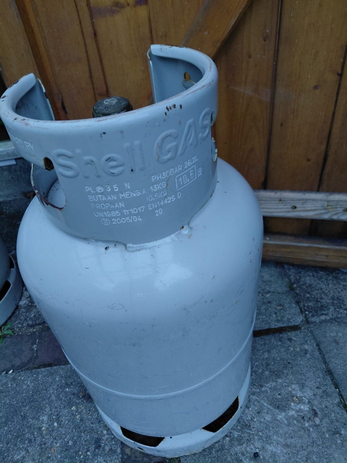 Shell Gasfles (leeg) - 10.5kg/13kg propaan/butaan, Ophalen, Gebruikt