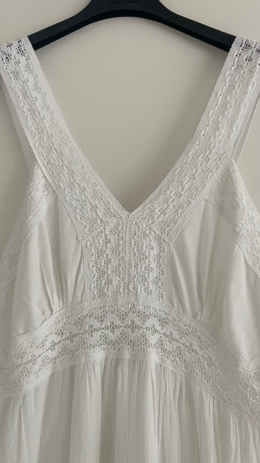 Witte maxi jurk, Maat 38/40 (M), Wit, Ophalen of Verzenden, Zo goed als nieuw