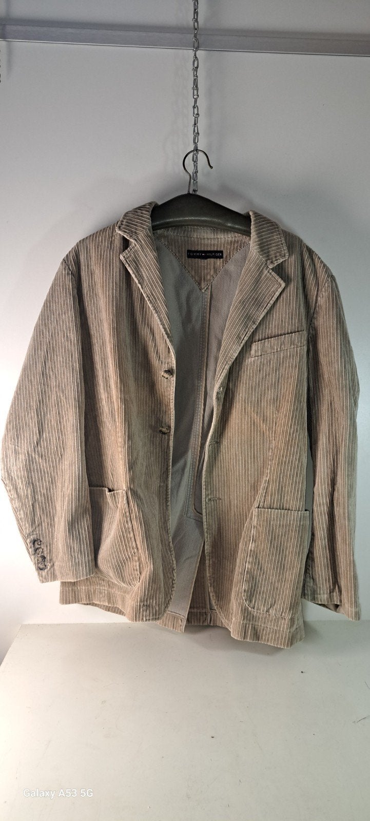 Tommy Hilfiger Jack Maat M - Nette Staat (mist 1 knoop), Maat 48/50 (M), Beige, Tommy Hilfiger, Ophalen of Verzenden