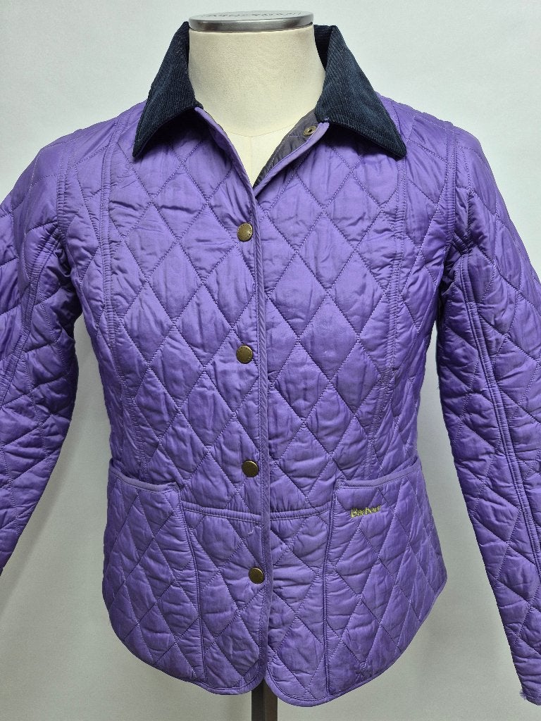Barbour 'Ladies Quilt Template' dames quilt jas, maat 36, Barbour, Paars, Ophalen of Verzenden, Zo goed als nieuw