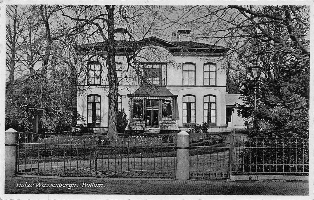 703-441-009 Huize Wassenbergh Kollum, Verzamelen, Ophalen of Verzenden, Voor 1920, Friesland