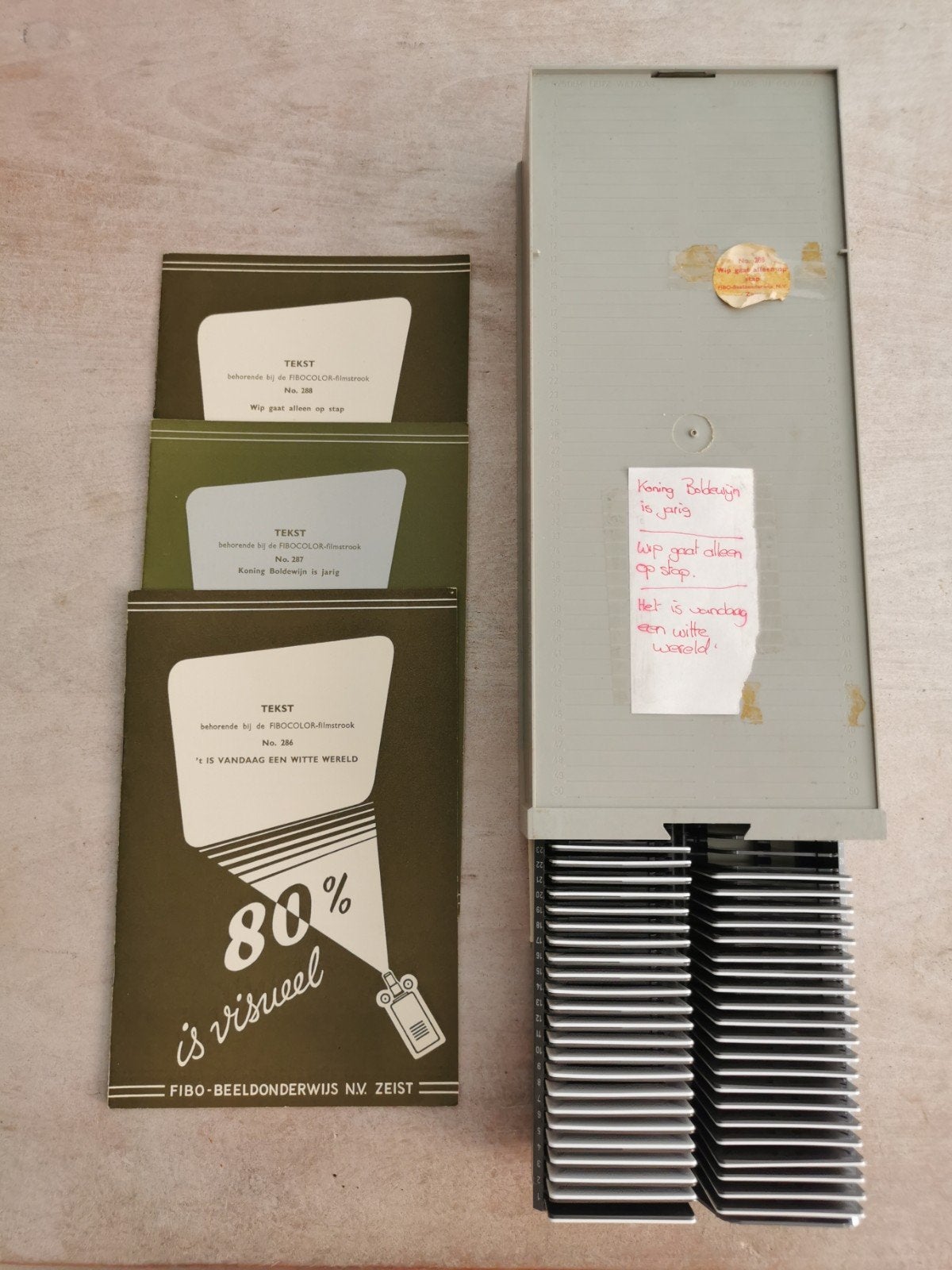 Dia's Fibo Beeldonderwijs Fibocolor Nr. 286, 287, 288, Ophalen of Verzenden, Gebruikt