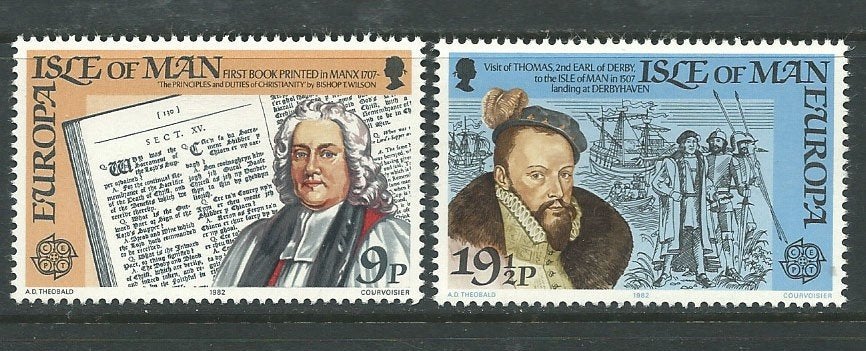 MAN 1982 EUROPA-CEPT zegels, Michel: 213-14, Postfris., Verzenden, Postfris