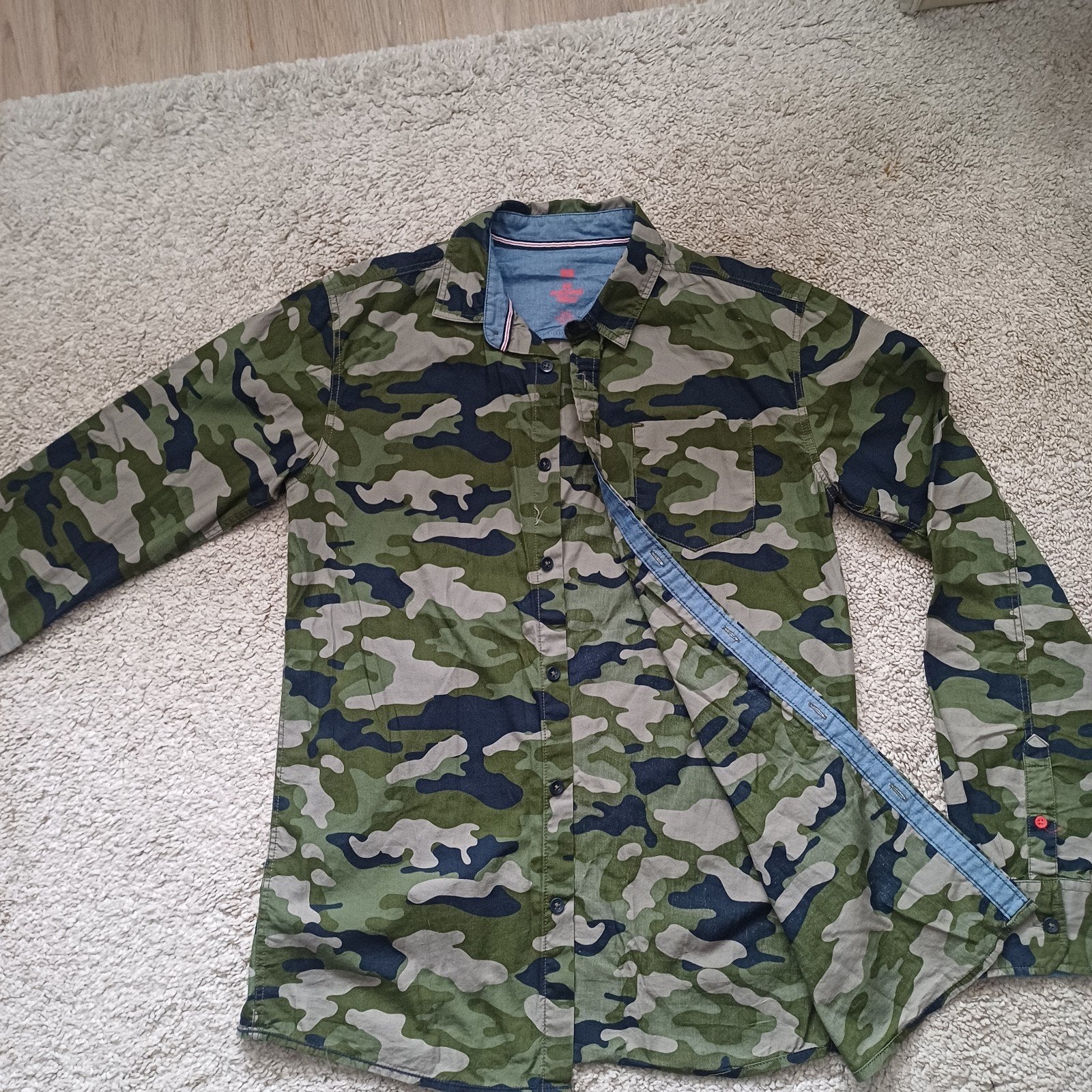 Jongensblouse, Ophalen of Verzenden, Zo goed als nieuw, Blauw, Overige halswijdtes