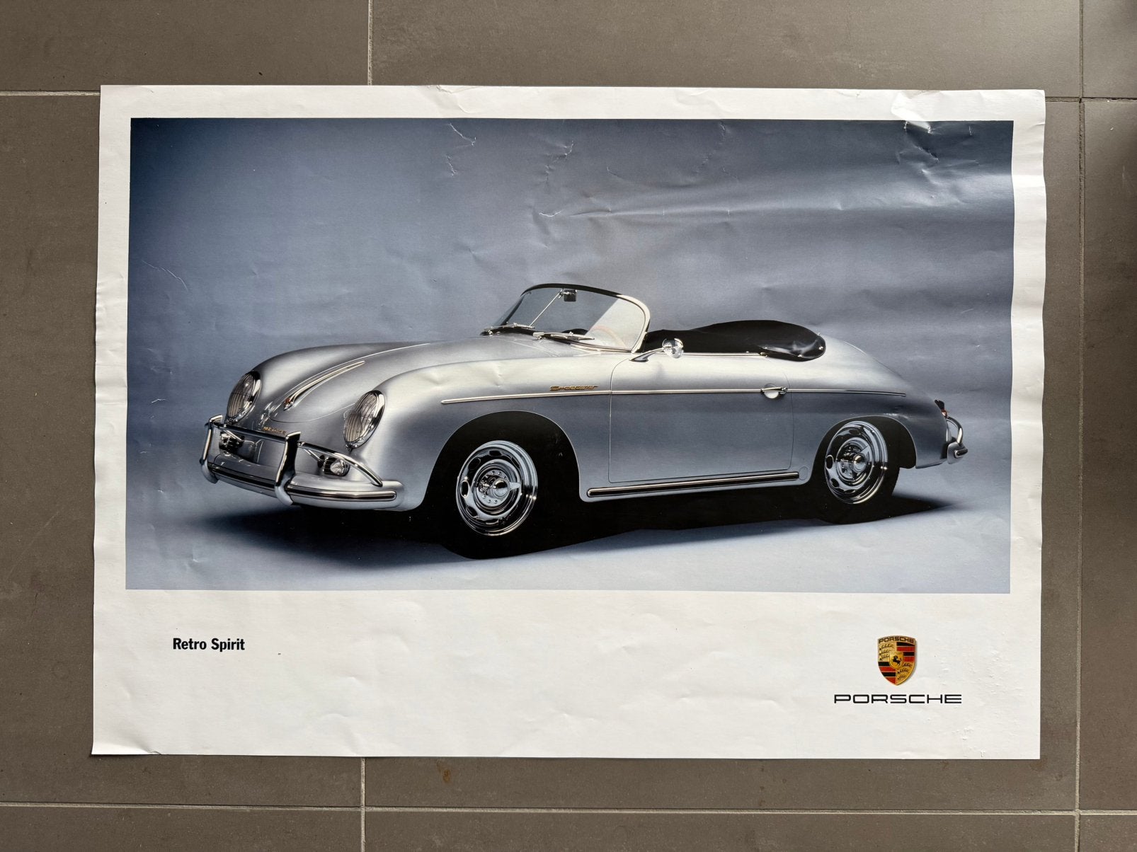 Poster porsche 356, Verzamelen, Ophalen of Verzenden, Gebruikt, A1 t/m A3, Film en Tv