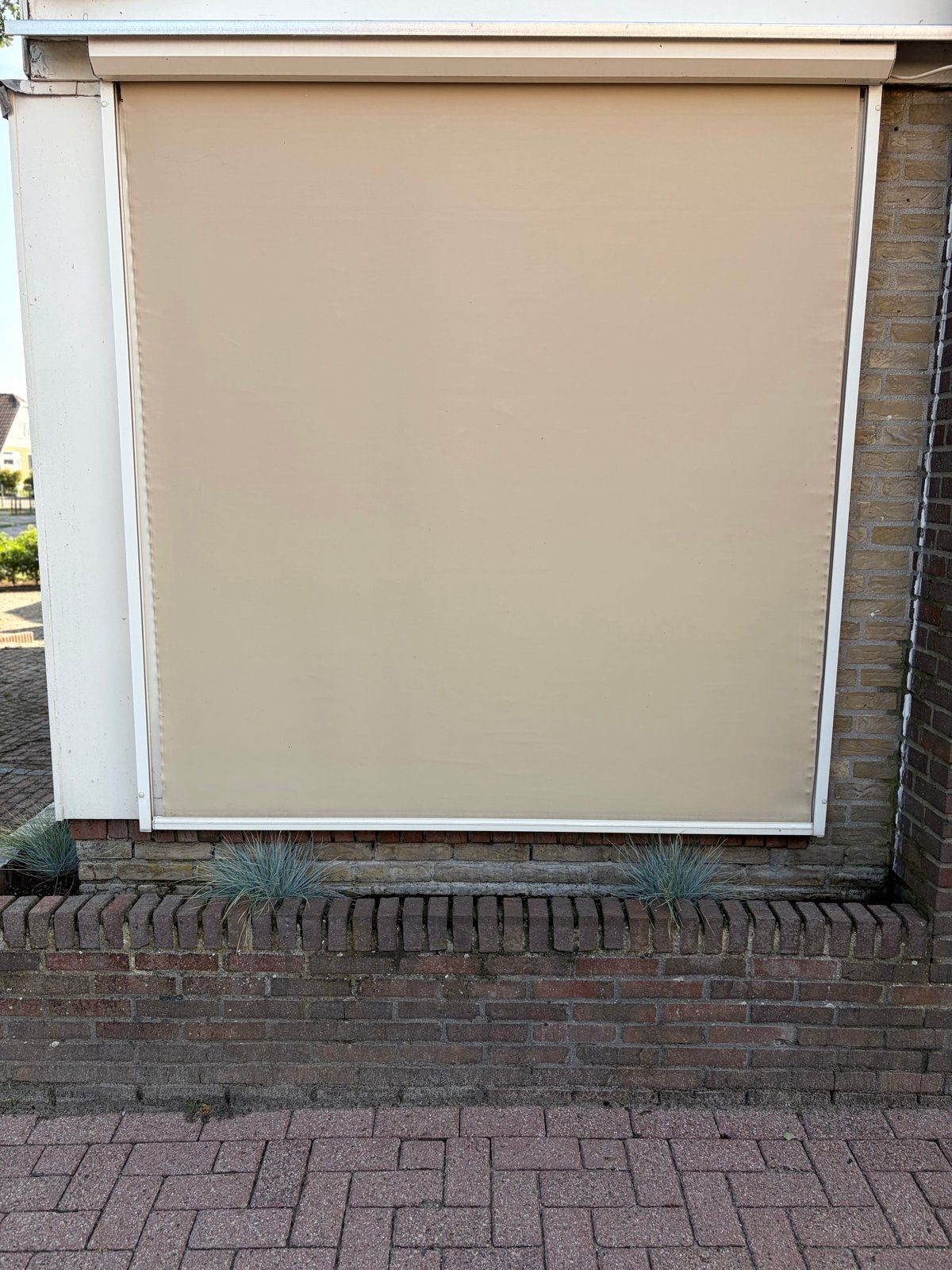 Elektrische Zonnescherm Screen zonwering 181 Breed 192 Hoog, Tuin en Terras, Zonneschermen, Ophalen, Gebruikt, Elektrisch, Minder dan 250 cm