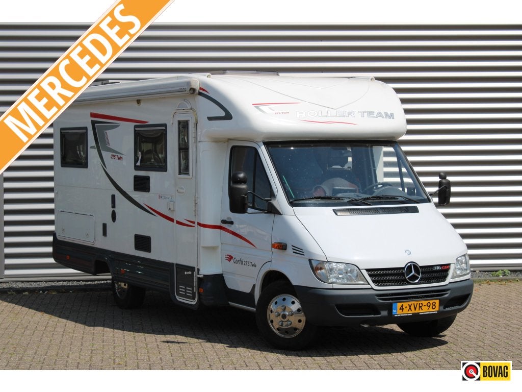Roller Team Corfu 275 TWIN Mercedes Lengtebedden CDI, Overige merken, Standaard zit, Ringverwarming, Tot en met 2