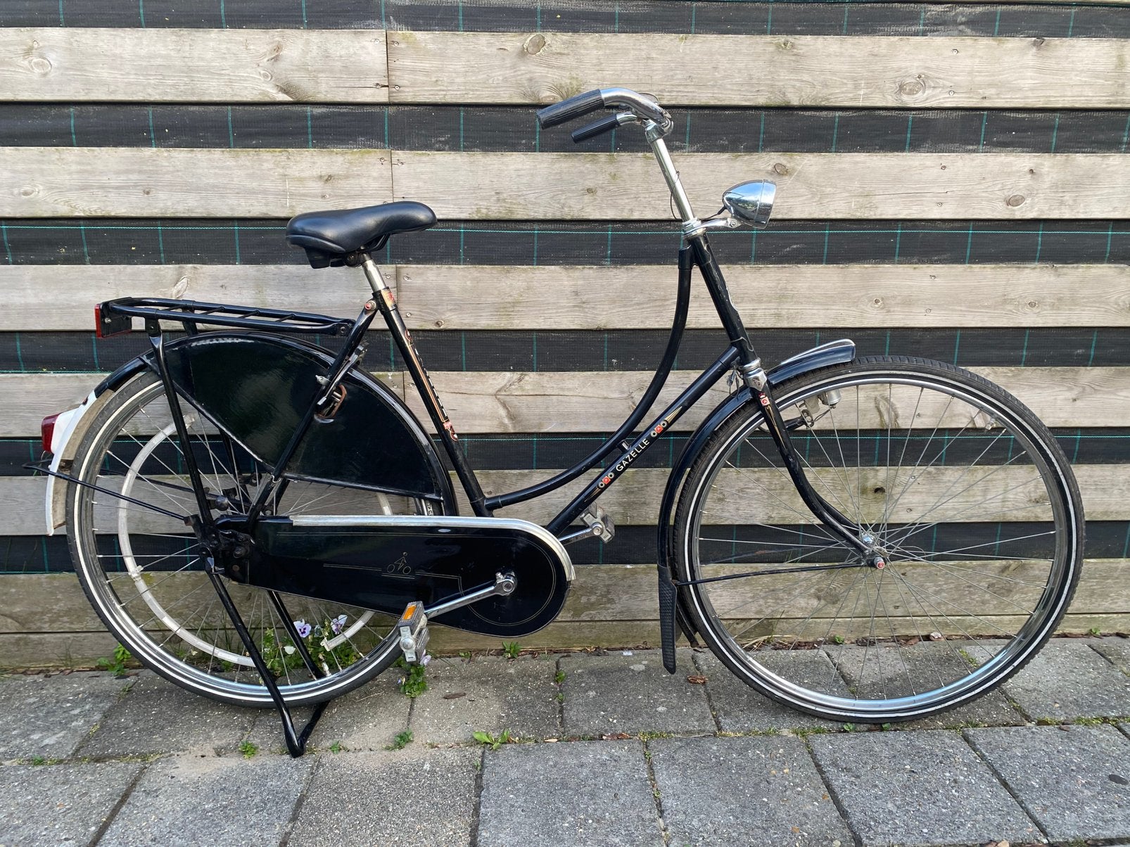 Vintage Originele Gazelle Populair Opoefiets D56 28x1 1/2, 55 tot 59 cm, Ophalen, Terugtraprem