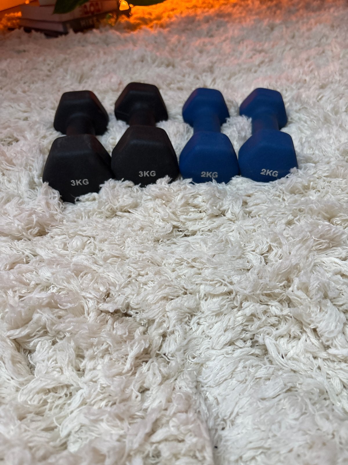 Set van 4 dumbbells (2x 3kg, 2x 2kg), Ophalen, Gebruikt, Armen, Dumbbell