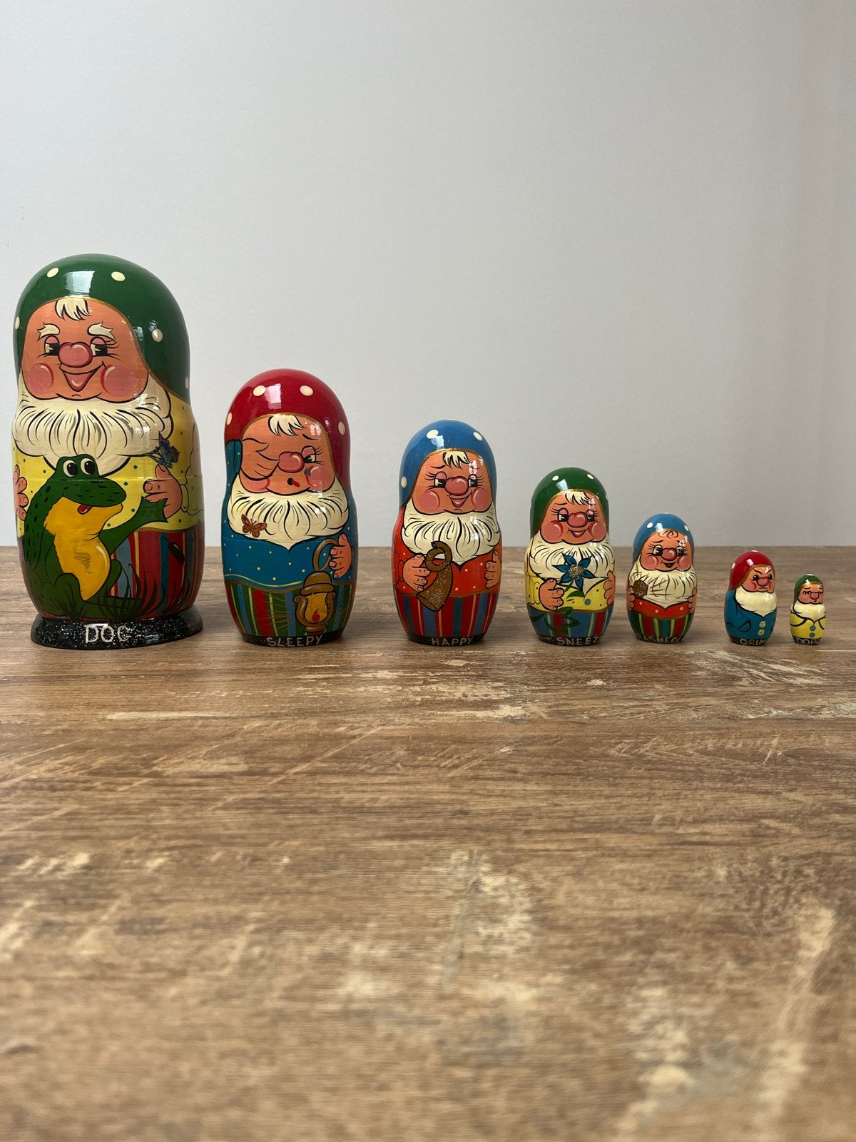 Matroesjka poppen van de 7 dwergen - Collectors item, Verzamelen, Ophalen of Verzenden, Zo goed als nieuw