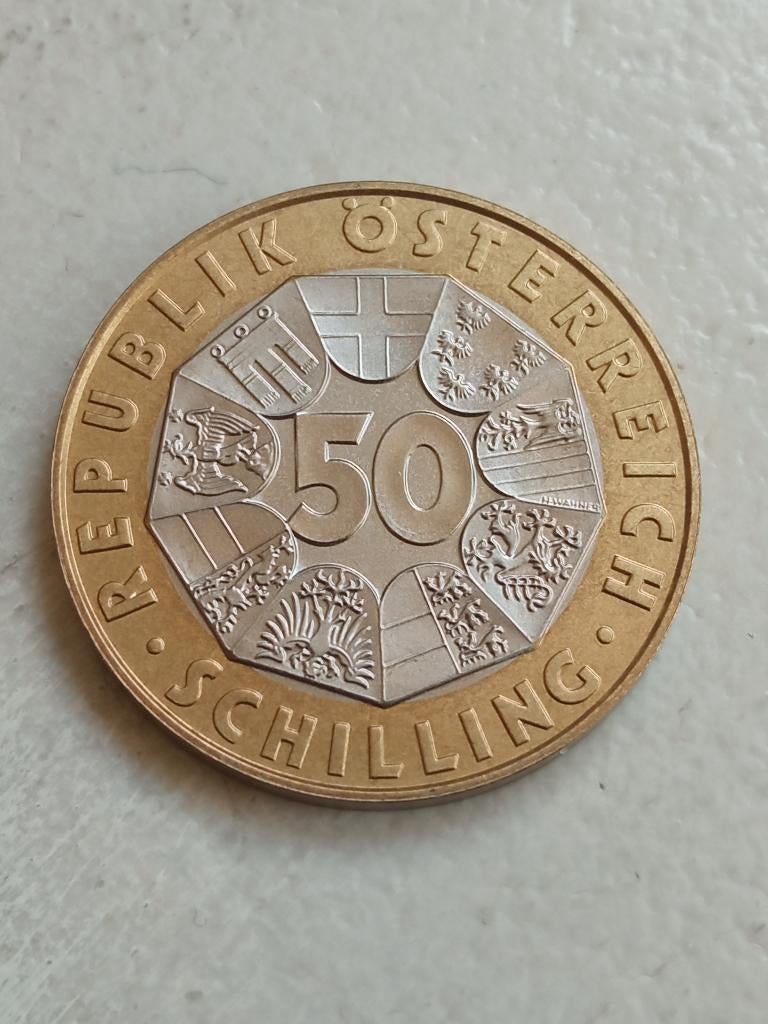 oostenrijk 50 schilling 1998., Ophalen of Verzenden, Oostenrijk, Losse munt