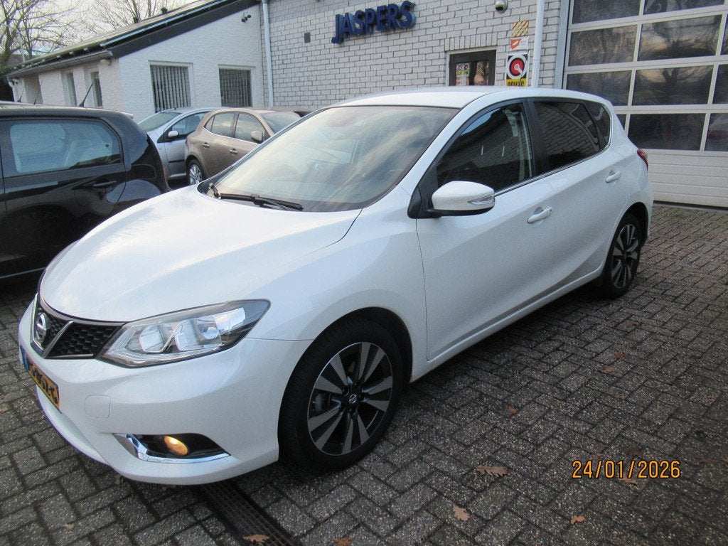 Nissan Pulsar 1.2 DIG-T Connect Edition automaat airco, Auto's, Nissan, Stof, Gebruikt, 4 cilinders, 116 pk