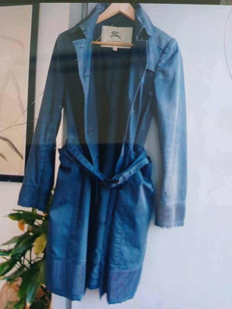 Burberry trenchcoat blauw maat M, Maat 38/40 (M), Blauw, Ophalen of Verzenden, Burberry