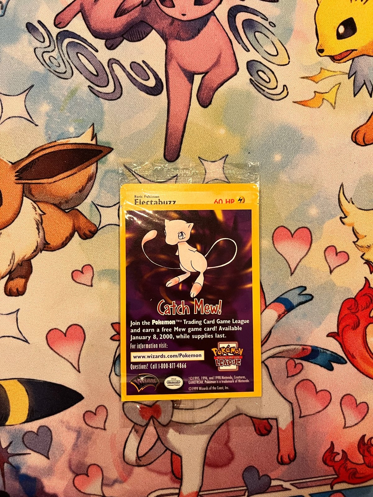 Electabuzz First Movie Promo Sealed Pokémon Kaart #1, Ophalen of Verzenden, Nieuw, Losse kaart