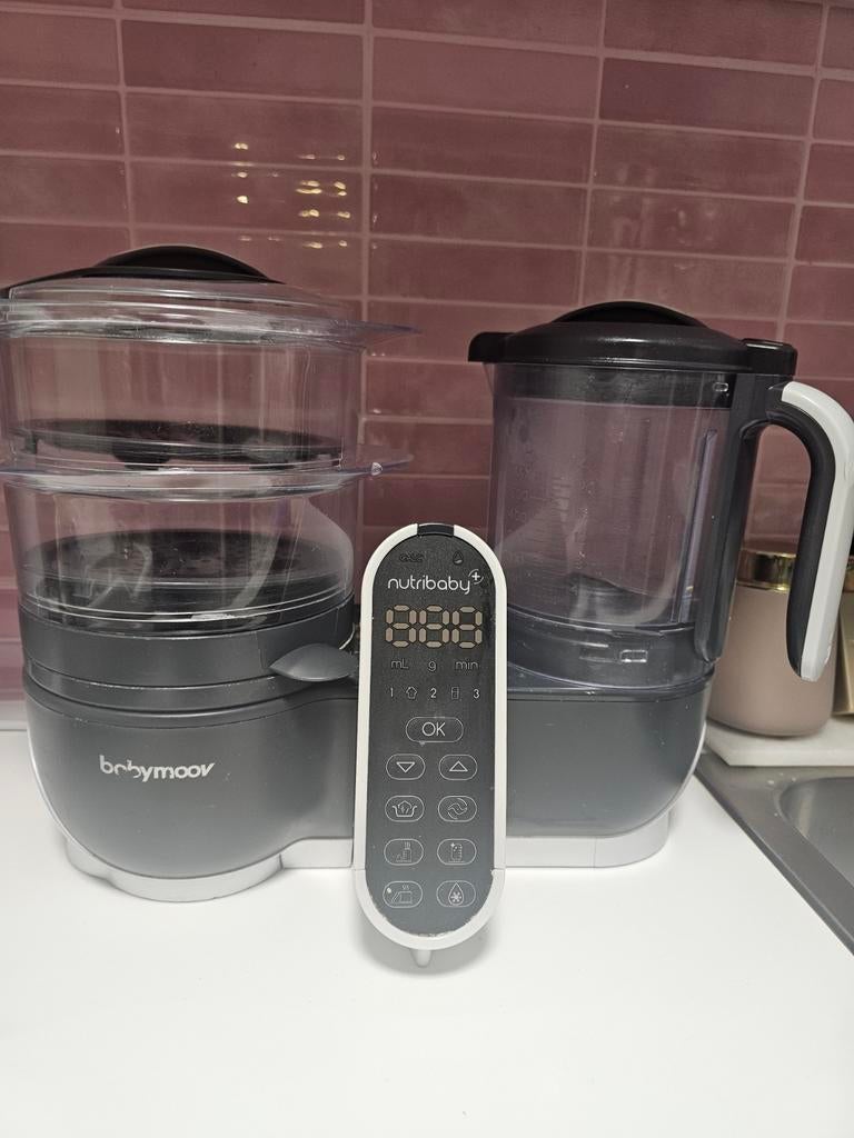 Babymoov Nutribaby+ 5-in-1 Keukenrobot - Antraciet/Grijs, Ophalen of Verzenden, Gebruikt, Flessen- of potjesverwarmer