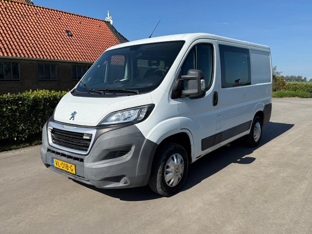 Peugeot Boxer  L1h1 HDI 130PK * Dubbele cabine * Airco, Euro 5, Stof, Zwart, 4 cilinders