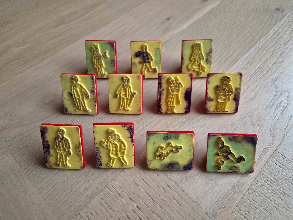 Kuifje / Tintin stempels, Ophalen of Verzenden, Kuifje, Zo goed als nieuw, Beeldje of Figuurtje