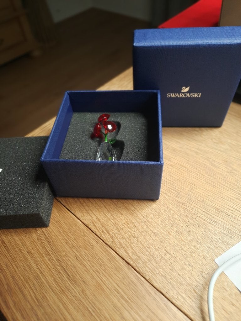 Swarovski. Bloemendromen harten. 2018, Verzamelen, Swarovski, Ophalen of Verzenden, Zo goed als nieuw, Figuurtje