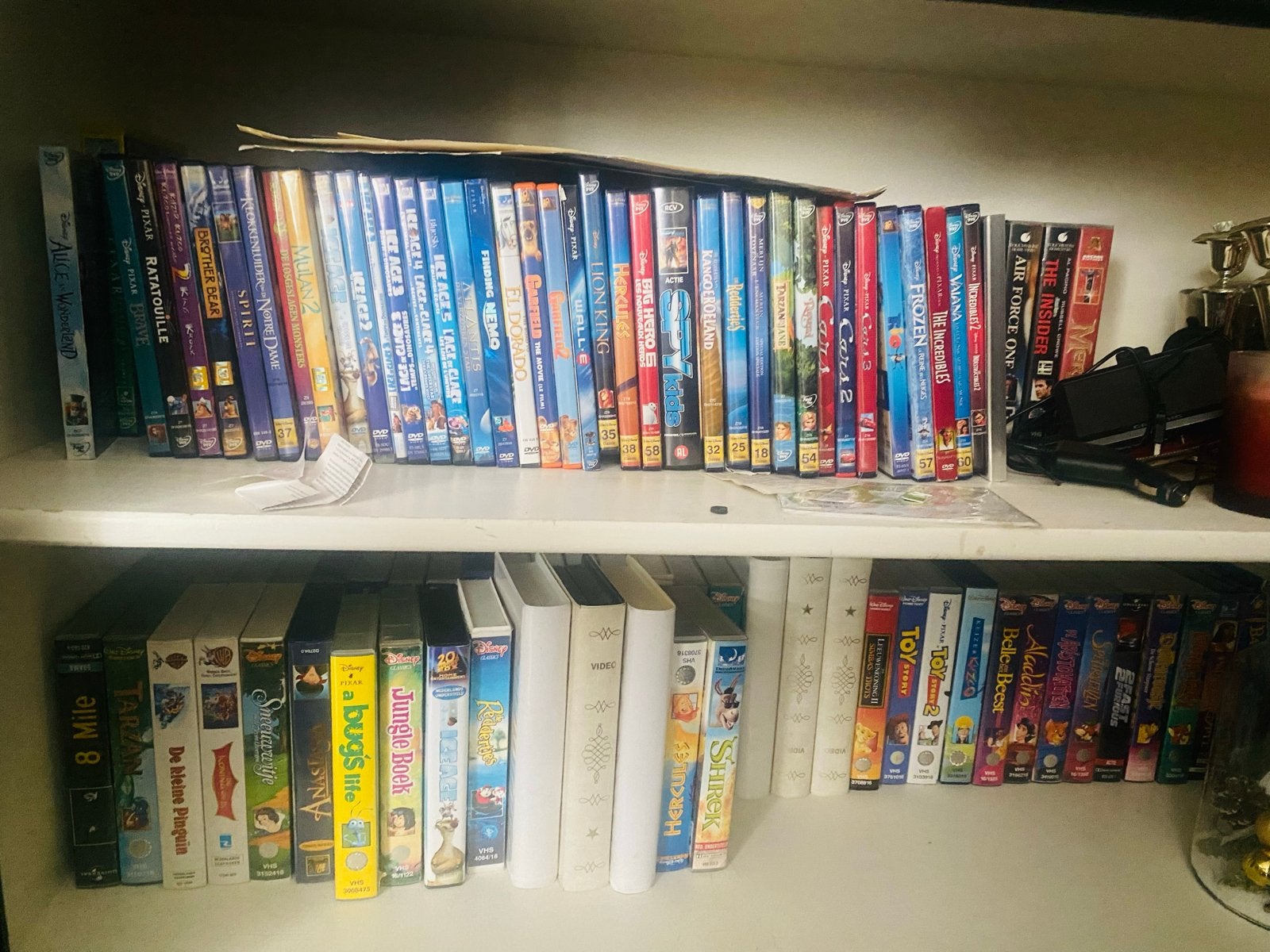 Grote collectie kinder videobanden en dvd's, Ophalen, Gebruikt, Animatie, Alle leeftijden