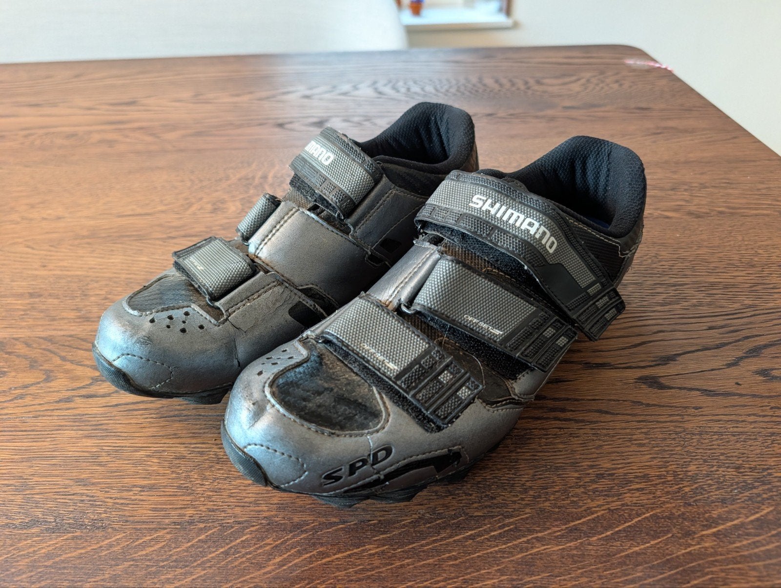 Shimano M122 MTB schoenen maat 44 met SPD plaatjes, Fietsen en Brommers, Gebruikt, Heren, Schoenen, Overige maten