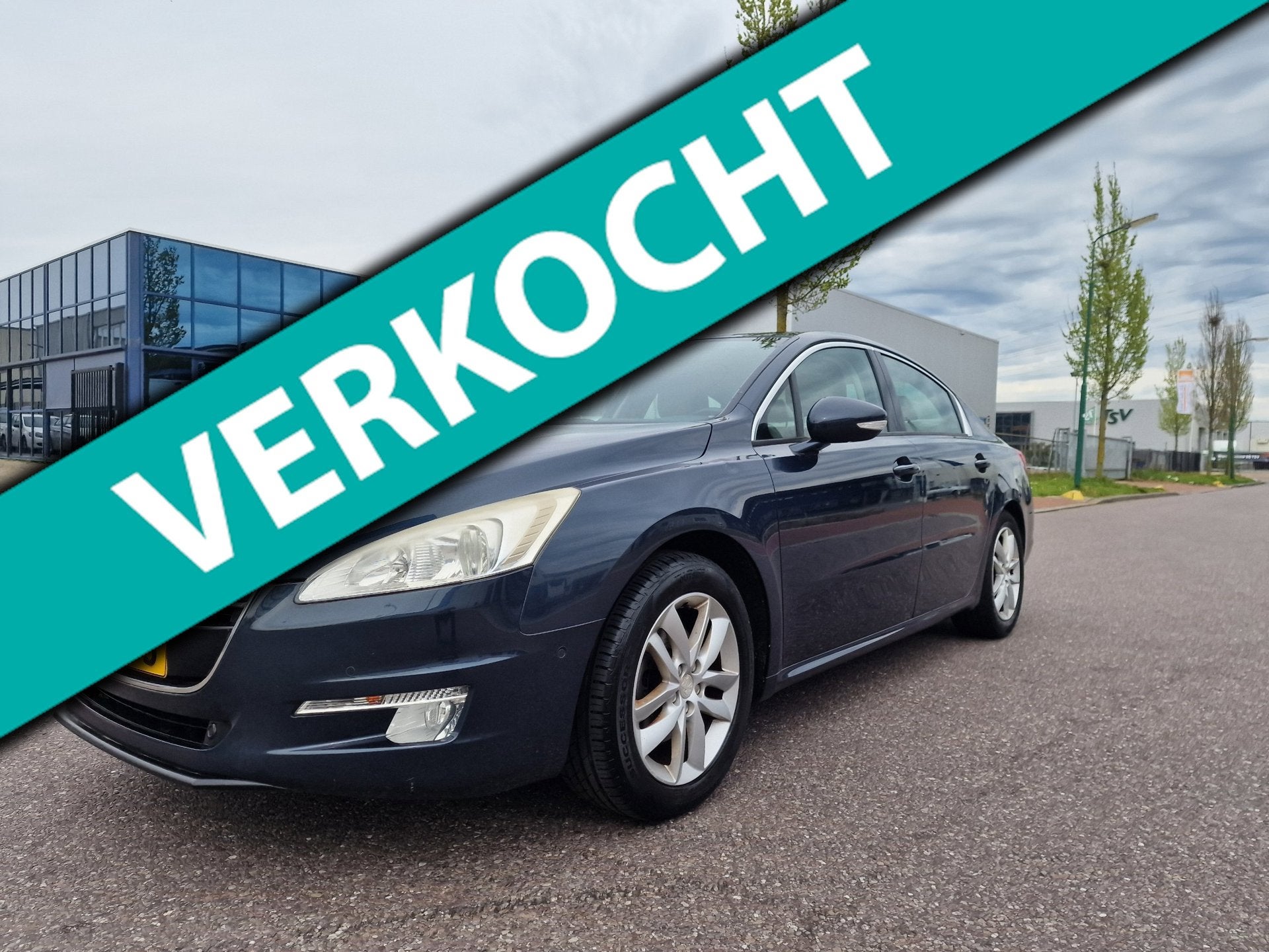 Peugeot 508 1.6 THP Active PSENSOR NAVI LEDER CRUISE TREKHAA, Auto's, Euro 5, Gebruikt, Beige, Blauw