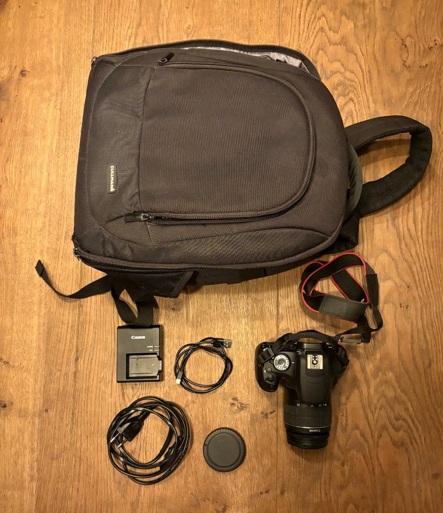 Canon EOS 1200D + 18-55mm lens, Ophalen of Verzenden, Canon, Geen optische zoom