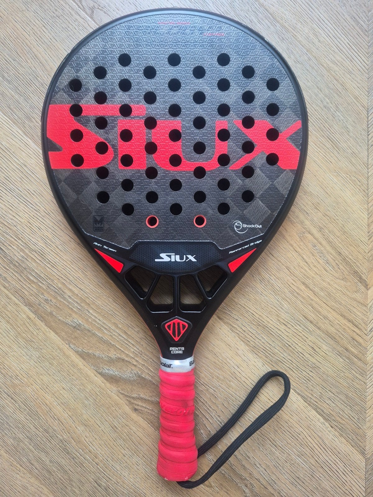 Siux Padelracket Trilogy 3 Control, Sport en Fitness, Padel, Ophalen of Verzenden, Gebruikt, Padelracket