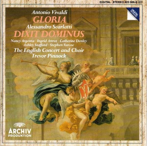 VIVALDI SCARLATTI Gloria Dixit dominus CD PINNOCK ARCHIV, Ophalen of Verzenden, Barok, Zo goed als nieuw, Overige typen