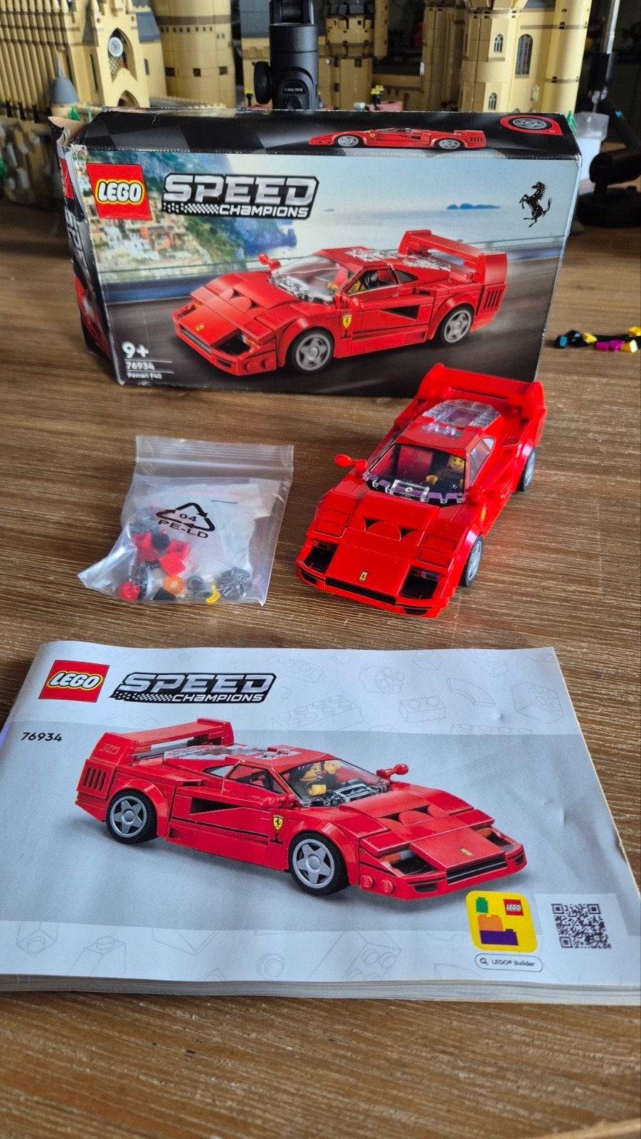 Lego Speed Champions 76934 Ferrari F40., Gebruikt, Lego, Complete set, Compleet